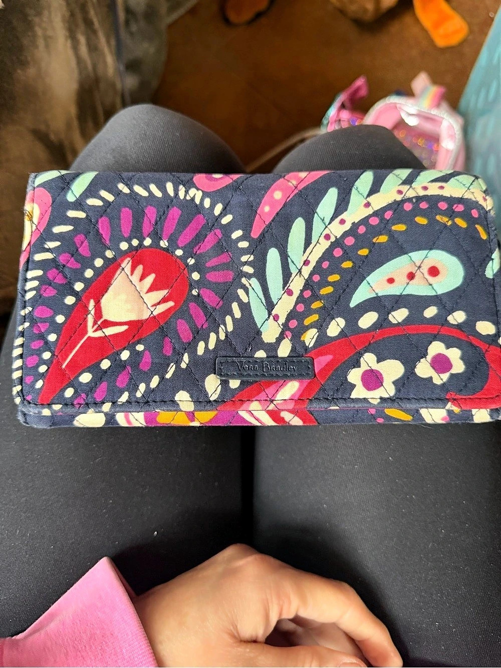 Vera Bradley RFID All in One Crossbody Floral Wallet